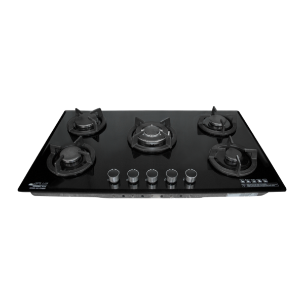TOPE DE COCINA GPLUS 5H 90CMT VIDRIO F5-B90